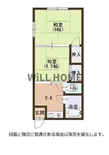 和歌山県和歌山市中之島【アパート】の間取り