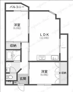 ラピュタ宮前【705号室】の間取り