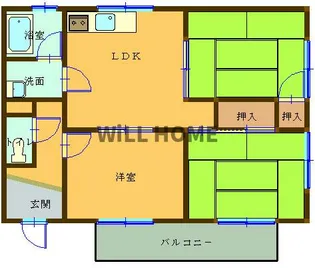 和歌山県和歌山市鷹匠町6丁目【マンション】の間取り