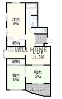 和歌山県和歌山市毛見【マンション】の間取り