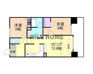 和歌山県和歌山市堀止東1丁目【マンション】の間取り