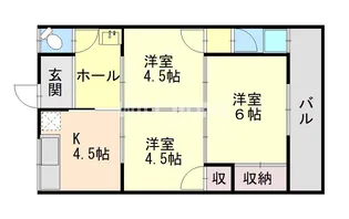 和歌山県和歌山市狐島【マンション】の間取り