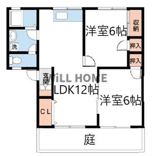 和歌山県和歌山市納定【アパート】の間取り