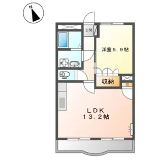 パロ・アルトA【1階】の間取り