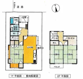和歌山県和歌山市上野【一戸建】の間取り
