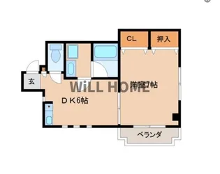 ヴィラ五番丁【2階】の間取り