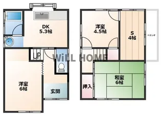 和歌山県和歌山市粟【一戸建】の間取り
