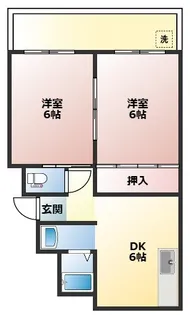 サニーハイツ広洋【103号室】の間取り