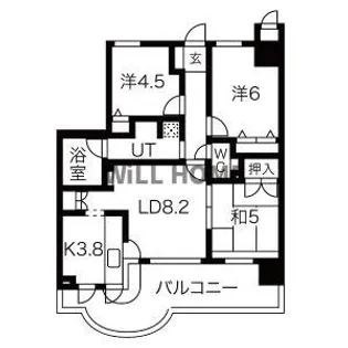 セレッソコート和歌山アクロス【6階】の間取り