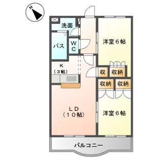 グランヴィア松江【3階】の間取り