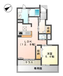コーラルヴィラ出島A【1階】の間取り