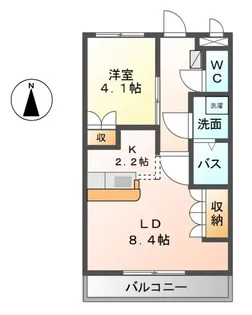SUN PATIO Ⅲ【2階】の間取り