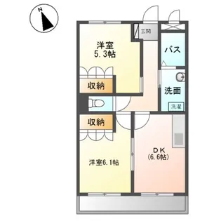 コムス・エルアール【1階】の間取り