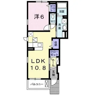 コルテーゼ Ⅲ【1階】の間取り
