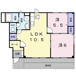 カンフォート松島Ⅰ【1階】の間取り