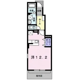 フォンテーヌブロー【1階】の間取り