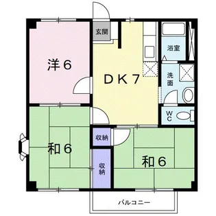 MハイツⅠ【2階】の間取り