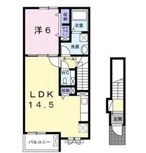 ミレ グランデ Ⅱ【2階】の間取り