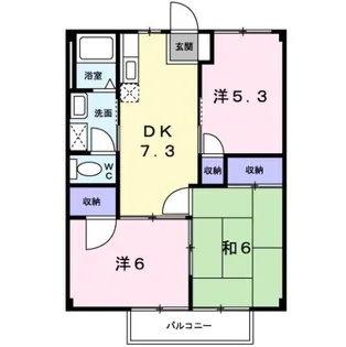 プロムナード菖蒲Ⅱ【1階】の間取り
