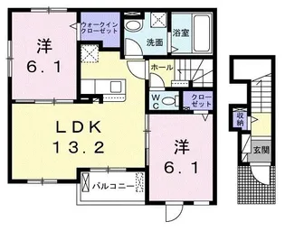 ヴィラ アネラ【2階】の間取り