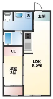 KOYA430【205号室】の間取り