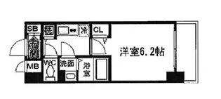 大阪府大阪市中央区平野町1丁目【マンション】の間取り