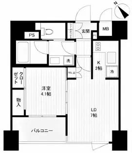 大阪府大阪市阿倍野区三明町2丁目【マンション】の間取り
