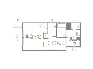 大阪府大阪市西区靱本町3丁目【マンション】の間取り