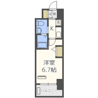 大阪府大阪市西区本田1丁目【マンション】の間取り