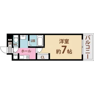 大阪府大阪市東淀川区東中島2丁目【マンション】の間取り