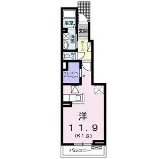 アヴァンツァート ヴィアーレⅠ【1階】の間取り