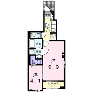 サリーチェ唐津【1階】の間取り