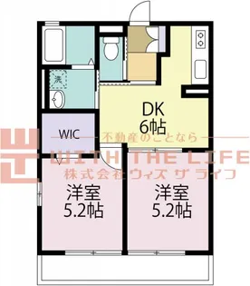 2DKの間取り画像