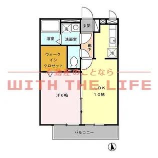 ラシュレ【302号号室】の間取り
