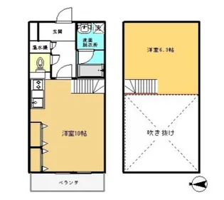 アビテ21【402号号室】の間取り