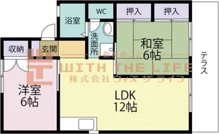 セジュール山下【A102号号室】の間取り