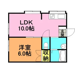 センチュリー合川【101号号室】の間取り