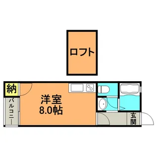 OCTOHOUSE(オクトハウス)【202号号室】の間取り