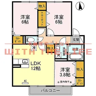 エスペランサリオ【C207号号室】の間取り