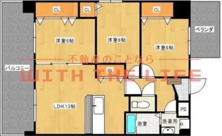 サンシャトー和賀【105号号室】の間取り