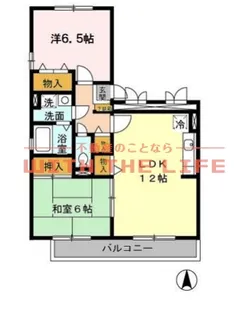 セジュール津福L【306号号室】の間取り