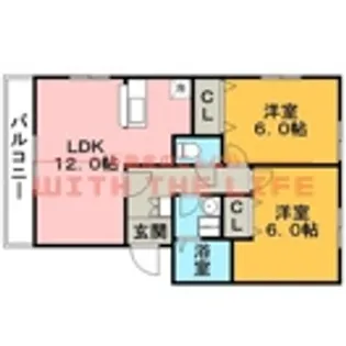 ルネス荒木二番館【202号号室】の間取り