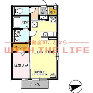 SumiYasuSo(スミヤスソー)【101号号室】の間取り