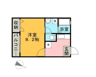 リブレア御井町【204号号室】の間取り