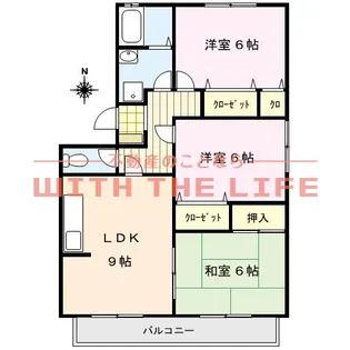 グリーンパーク【301号号室】の間取り