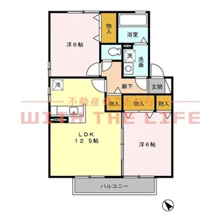 グランドールシャトー【B205号号室】の間取り