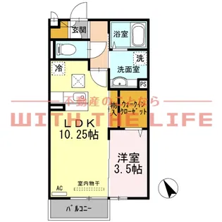 タイニーキャッスル【202号号室】の間取り