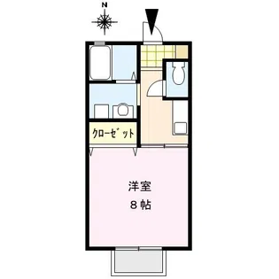 セジュール国分【B-105号号室】の間取り