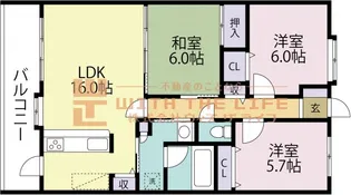 エバーライフネアシティ久留米弐番館【108号号室】の間取り