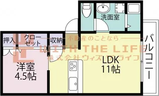 HEARTIAN CLAST(ハーティアンクラスト)【101号号室】の間取り